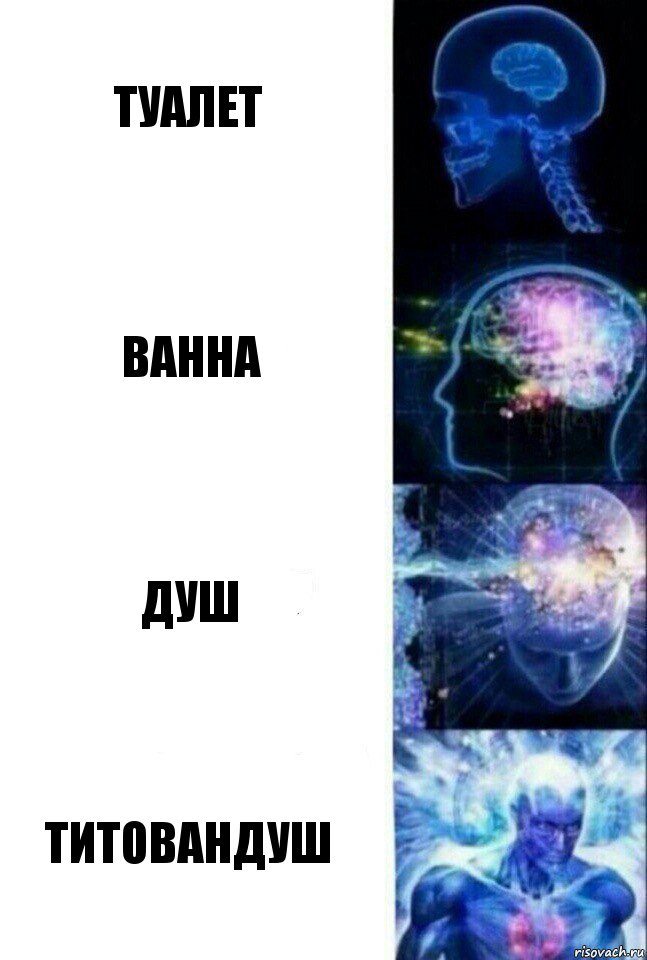 Туалет Ванна Душ Титовандуш, Комикс  Сверхразум