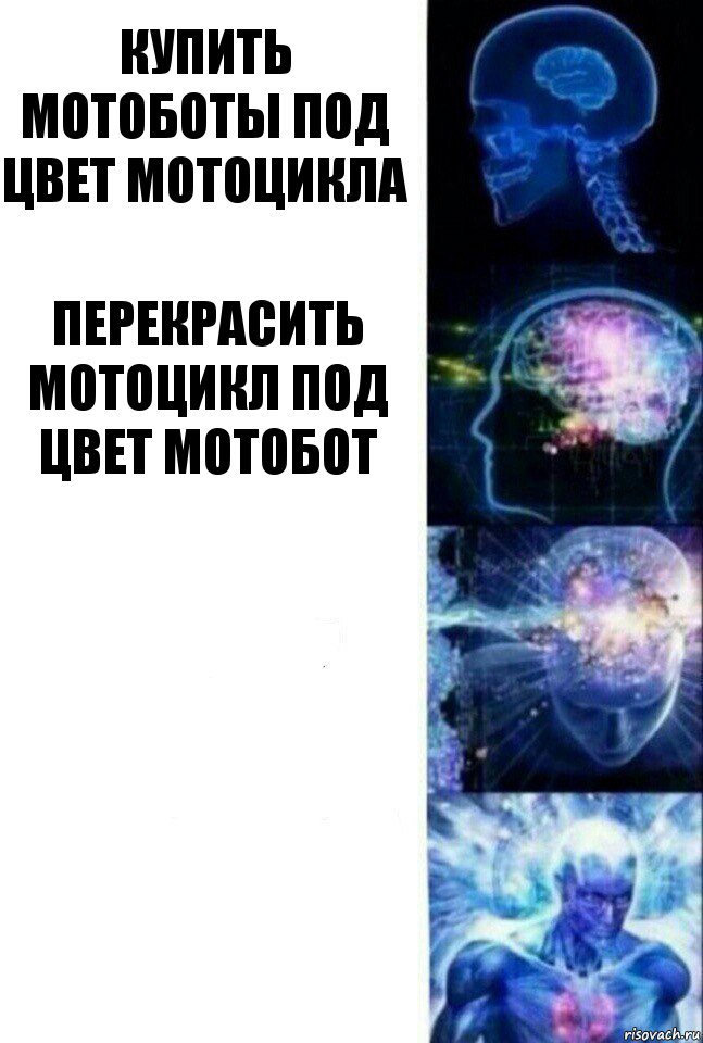 Купить мотоботы под цвет мотоцикла Перекрасить мотоцикл под цвет мотобот  , Комикс  Сверхразум