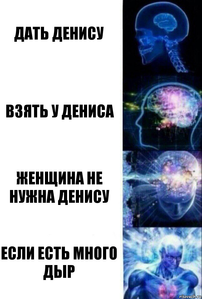 Дать Денису Взять у Дениса Женщина не нужна Денису Если есть много дыр, Комикс  Сверхразум