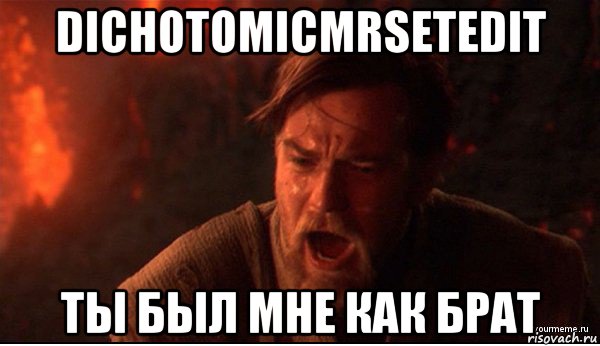 dichotomicmrsetedit ты был мне как брат, Мем ты был мне как брат