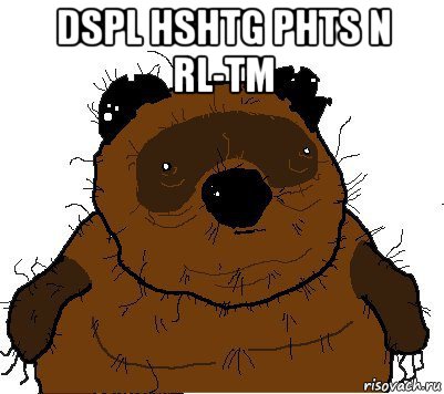 dspl hshtg phts n rl-tm , Мем  Винни збс