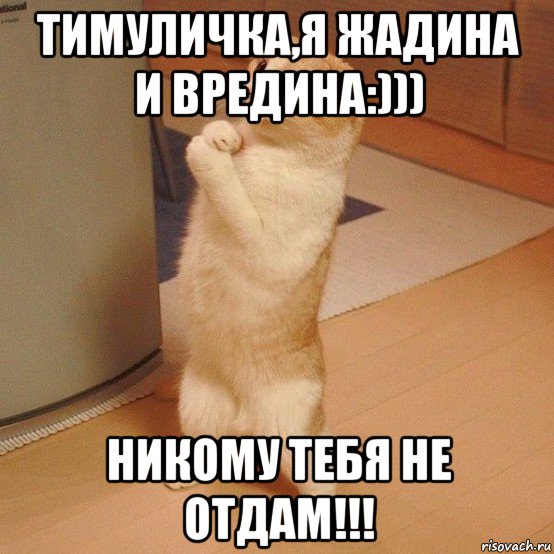 тимуличка,я жадина и вредина:))) никому тебя не отдам!!!