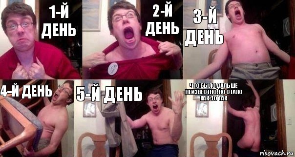 1-й день 2-й день 3-й день 4-й день 5-й день Что было дальше неизвестно, но стало как-то так, Комикс  Печалька 90лвл