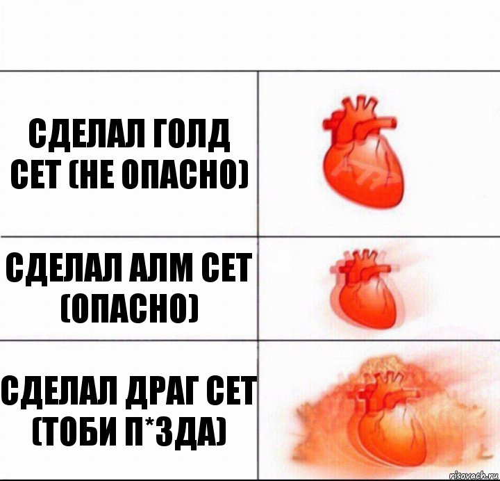 сделал голд сет (не опасно) сделал алм сет (опасно) сделал драг сет (тоби п*зда), Комикс  Расширяюшее сердце