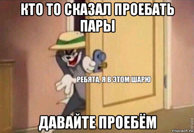 кто то сказал проебать пары давайте проебём, Мем    Ребята я в этом шарю