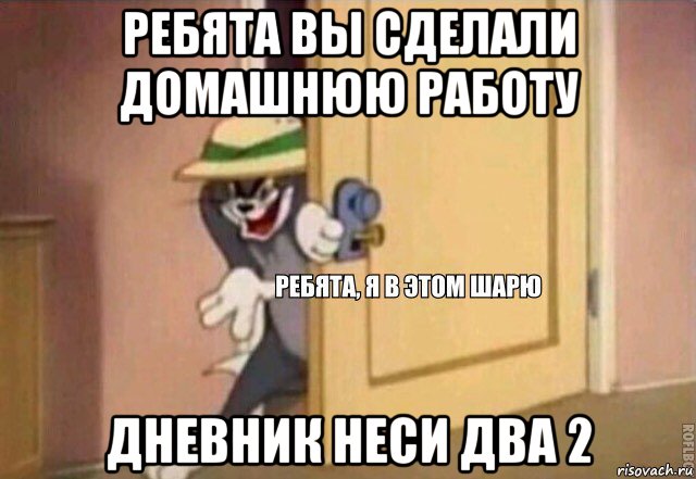 ребята вы сделали домашнюю работу дневник неси два 2, Мем    Ребята я в этом шарю