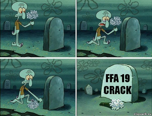 FFA 19 crack, Комикс  Сквидвард хоронит