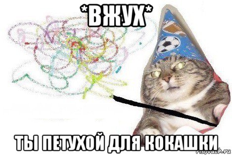 *вжух* ты петухой для кокашки, Мем Вжух мем