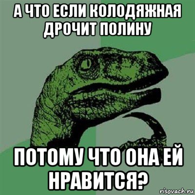 а что если колодяжная дрочит полину потому что она ей нравится?, Мем Филосораптор