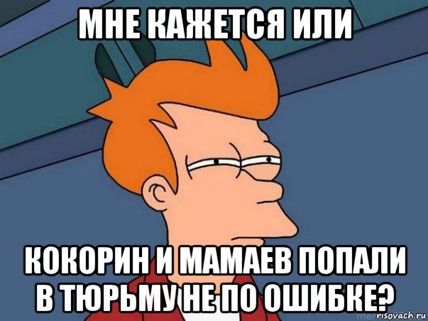 мне кажется или кокорин и мамаев попали в тюрьму не по ошибке?, Мем  Фрай (мне кажется или)