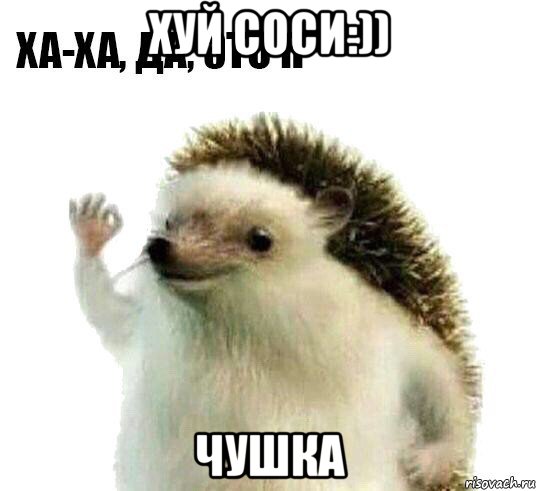 хуй соси:)) чушка, Мем Ха-ха да это я