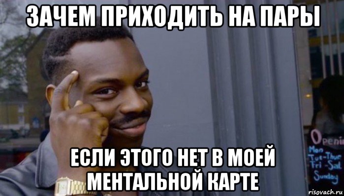 зачем приходить на пары если этого нет в моей ментальной карте, Мем Не делай не будет