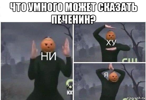 что умного может сказать печенин? , Мем  Ни ху Я