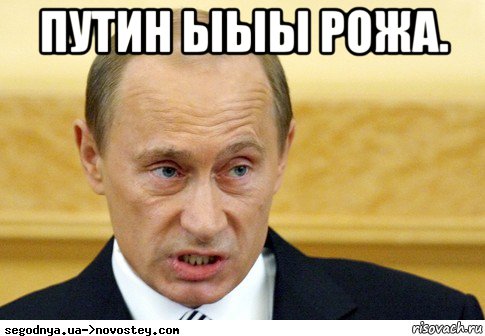 путин ыыы рожа. , Мем  Путин