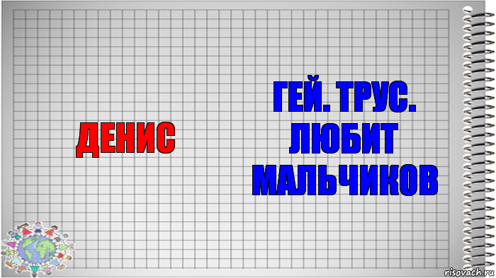 Денис Гей. Трус. Любит мальчиков