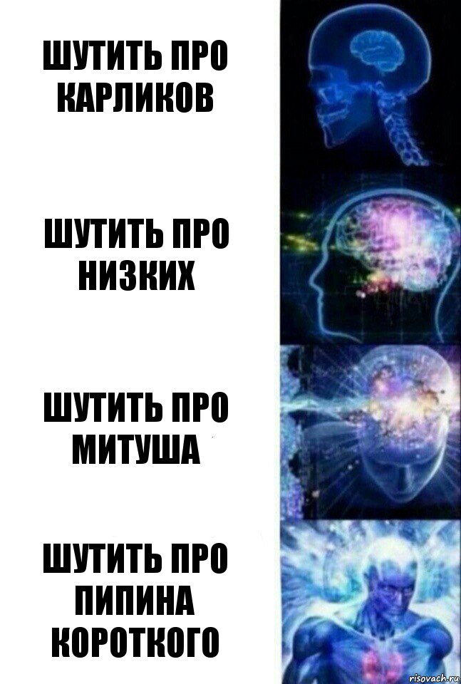 Шутить про карликов Шутить про низких Шутить про Митуша Шутить про Пипина Короткого, Комикс  Сверхразум