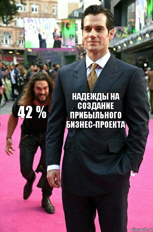 Надежды на создание прибыльного бизнес-проекта 42 %, Комикс Аквамен крадется к Супермену