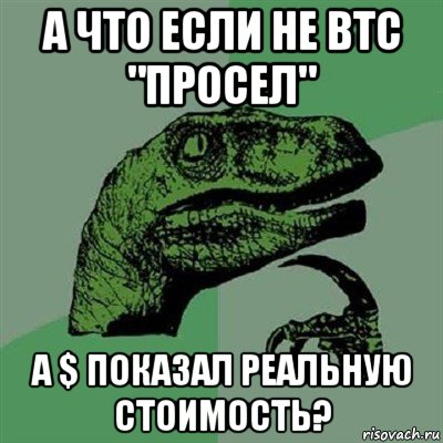 а что если не btc "просел" а $ показал реальную стоимость?