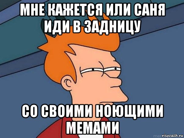 мне кажется или саня иди в задницу со своими ноющими мемами, Мем  Фрай (мне кажется или)