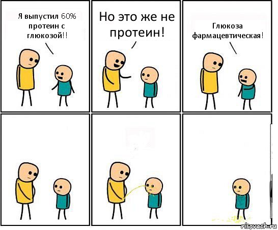 Я выпустил 60% протеин с глюкозой!! Но это же не протеин! Глюкоза фармацевтическая!