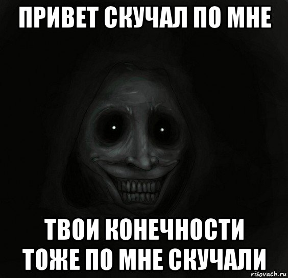 привет скучал по мне твои конечности тоже по мне скучали, Мем Ночной гость