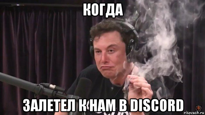 когда залетел к нам в discord, Мем Илон Маск