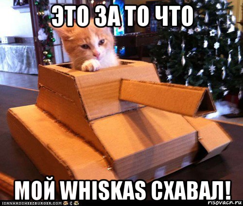 это за то что мой whiskas схавал!, Мем Котэ танкист