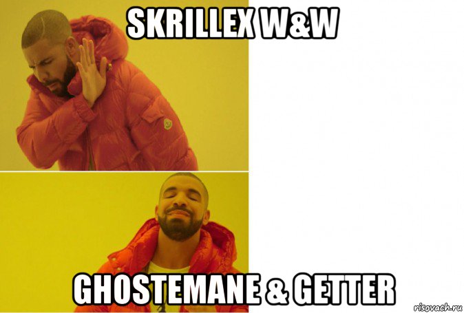 skrillex w&w ghostemane & getter, Мем Негр