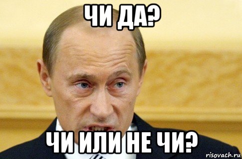 чи да? чи или не чи?, Мем путин