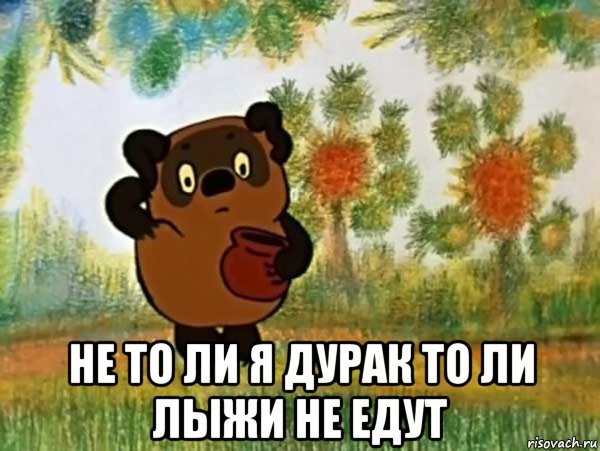  не то ли я дурак то ли лыжи не едут