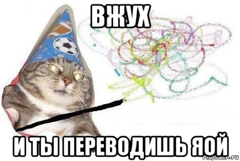 вжух и ты переводишь яой, Мем Вжух