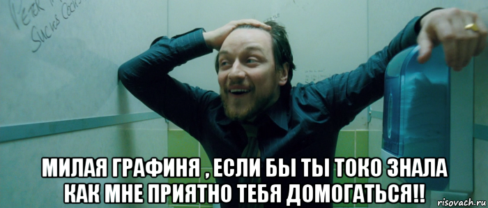  милая графиня , если бы ты токо знала как мне приятно тебя домогаться!!, Мем  Что происходит