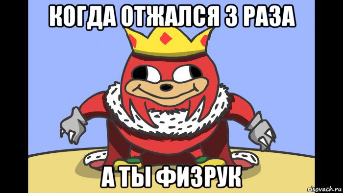 когда отжался 3 раза а ты физрук