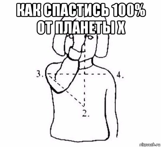 как спастись 100% от планеты х , Мем  Перекреститься