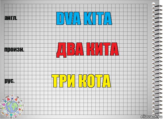 dva kita Два кита Три кота, Комикс  Перевод с английского