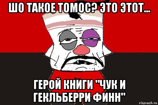 шо такое томос? это этот... герой книги "чук и гекльберри финн", Мем ватник