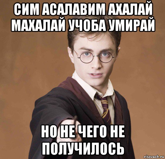 сим асалавим ахалай махалай учоба умирай но не чего не получилось, Мем  Весёлый волшебник