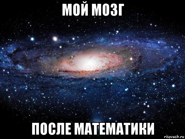 мой мозг после математики