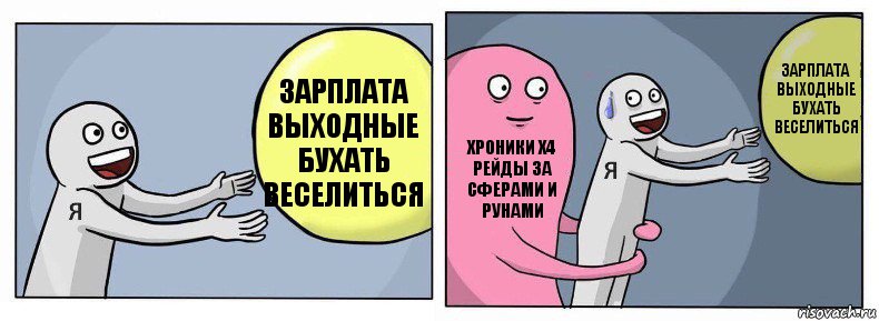 зарплата выходные бухать веселиться Хроники х4 рейды за сферами и рунами зарплата выходные бухать веселиться, Комикс Я и жизнь