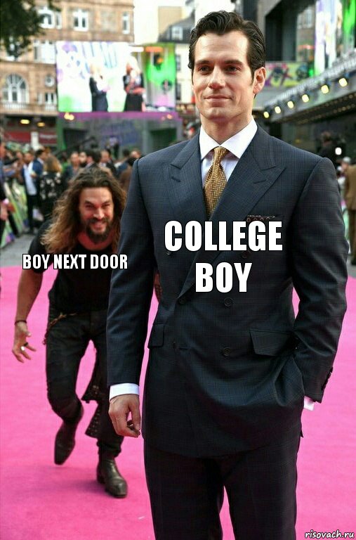 COLLEGE BOY BOY NEXT DOOR, Комикс Аквамен крадется к Супермену