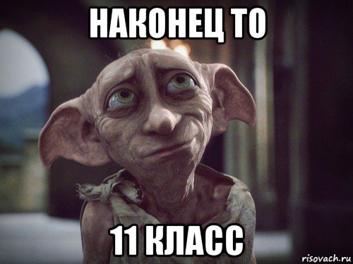 наконец то 11 класс, Мем    Добби свободен