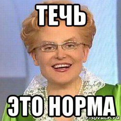 течь это норма, Мем ЭТО НОРМАЛЬНО