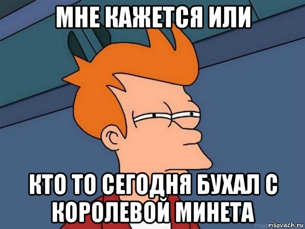 мне кажется или кто то сегодня бухал с королевой минета, Мем  Фрай (мне кажется или)