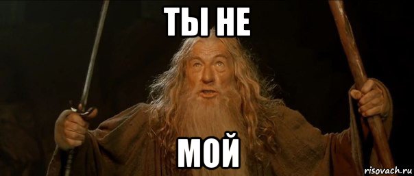 ты не мой, Мем Гендальф (Ты не пройдешь)