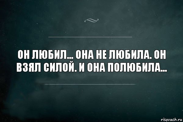 Он любил... Она не любила. Он взял силой. И она полюбила..., Комикс Игра Слов