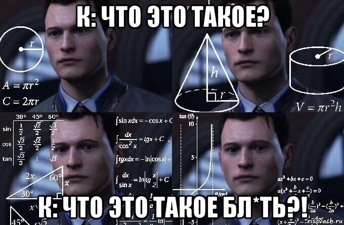 к: что это такое? к: что это такое бл*ть?!, Мем  Коннор задумался