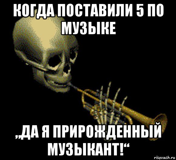 когда поставили 5 по музыке „да я прирожденный музыкант!“, Мем Мистер дудец