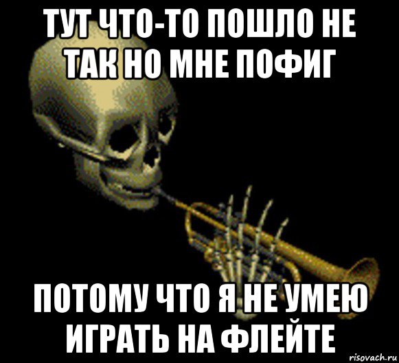 тут что-то пошло не так но мне пофиг потому что я не умею играть на флейте, Мем Мистер дудец