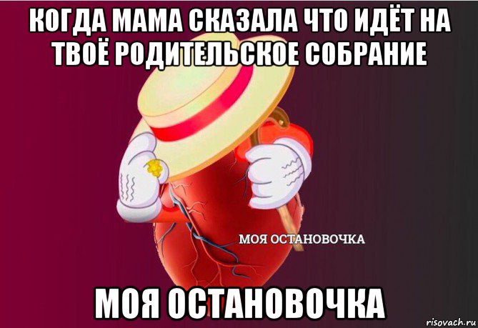 когда мама сказала что идёт на твоё родительское собрание моя остановочка, Мем   Моя остановочка