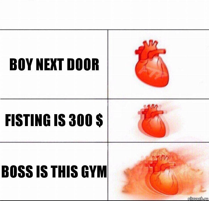 boy next door fisting is 300 $ boss is this gym, Комикс  Расширяюшее сердце